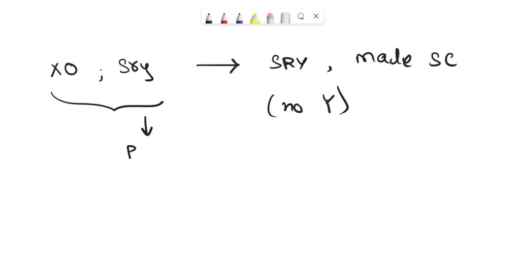 SOLVED: Match cach phenotype description t0 its corresponding sex  chromosome genotype in humans XO with SRY on a autosome XY with SRY deleted  XXXX XXY XYY phenotyp cully Inale but karyolype Imlicsics