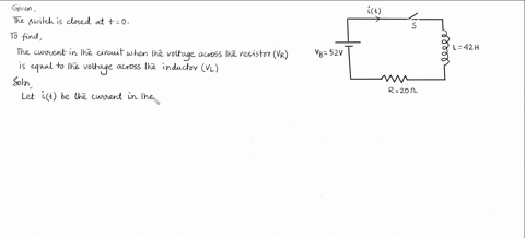 the-series-circuit-in-the-figure-contains-an-ideal-battery-with-a-constant-terminal-voltage-v_b52-v-an-ideal-inductor-l42-h-a-r20-ohm-resistor-and-a-switch-s-initially-the-switch-is-open-and-there-i-5