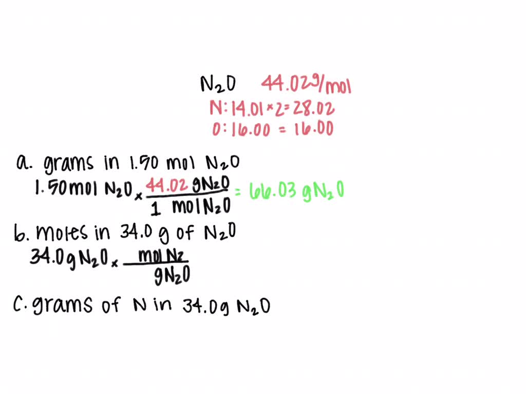 SOLVED: Calculate the molar mass for a substance given its chemical ...