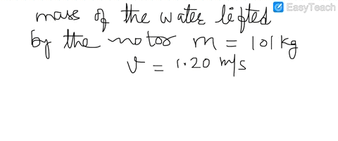an-electric-motor-is-lifting-a-101-kg-weight-with-constant-velocity-120-meters-per-second-what-is-the-power-of-the-motor