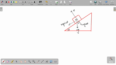 draw-a-free-body-diagram-of-a-block-which-slides-down-a-frictionless-plane-having-an-inclination-of-83495