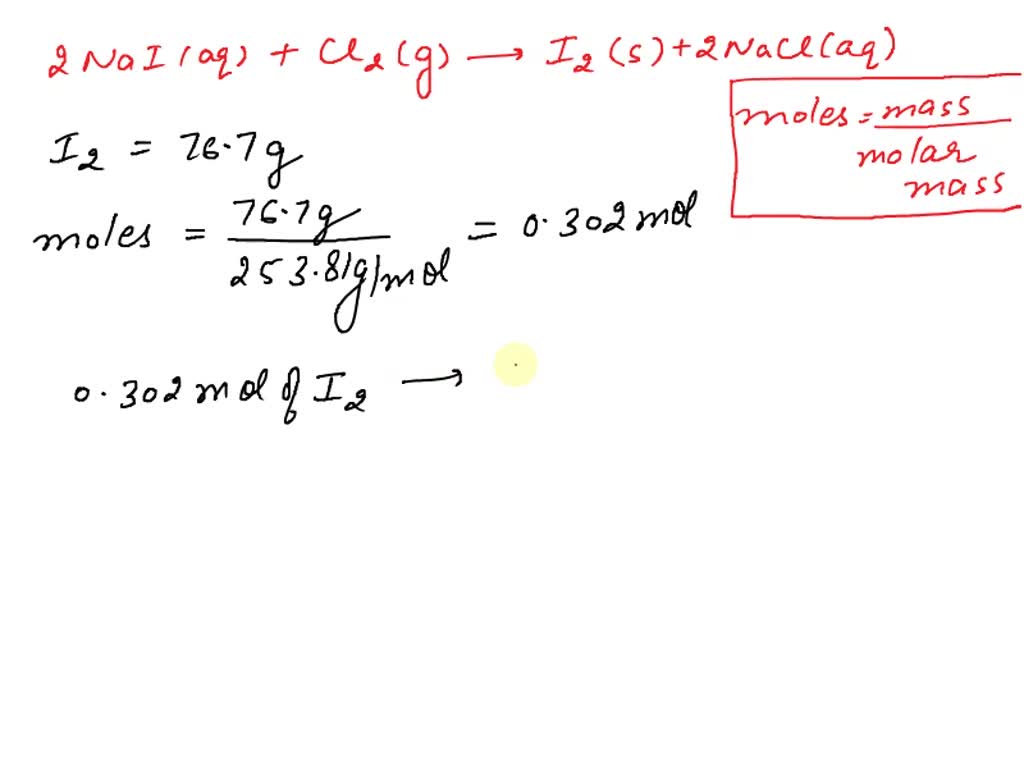SOLVED Iodine is prepared both in the laboratory and commercially by
