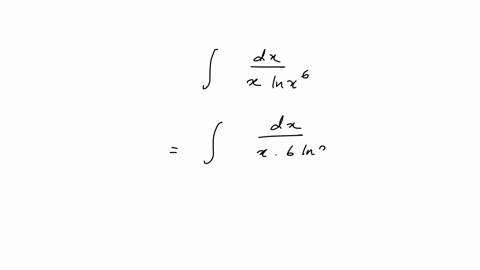 int-fracd-xx-ln-x6-2