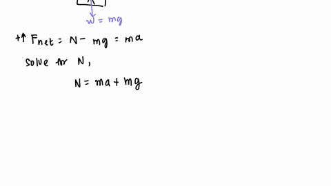 an-65-kg-man-stands-in-an-elevator-a-what-force-does-he-exert-on-the-floor-of-the-elevator-under-the-following-conditions-the-elevator-is-stationary-b-the-elevator-accelerates-upward-at-21-m-11143