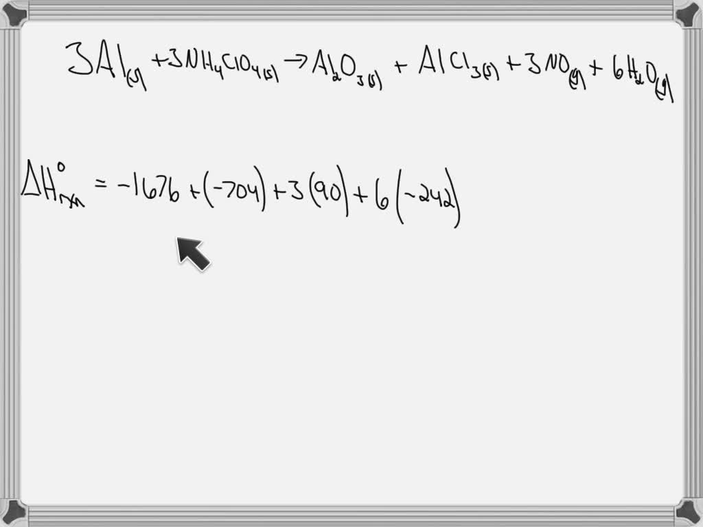 SOLVED Aluminum oxide can be produced during rocket launches. Show