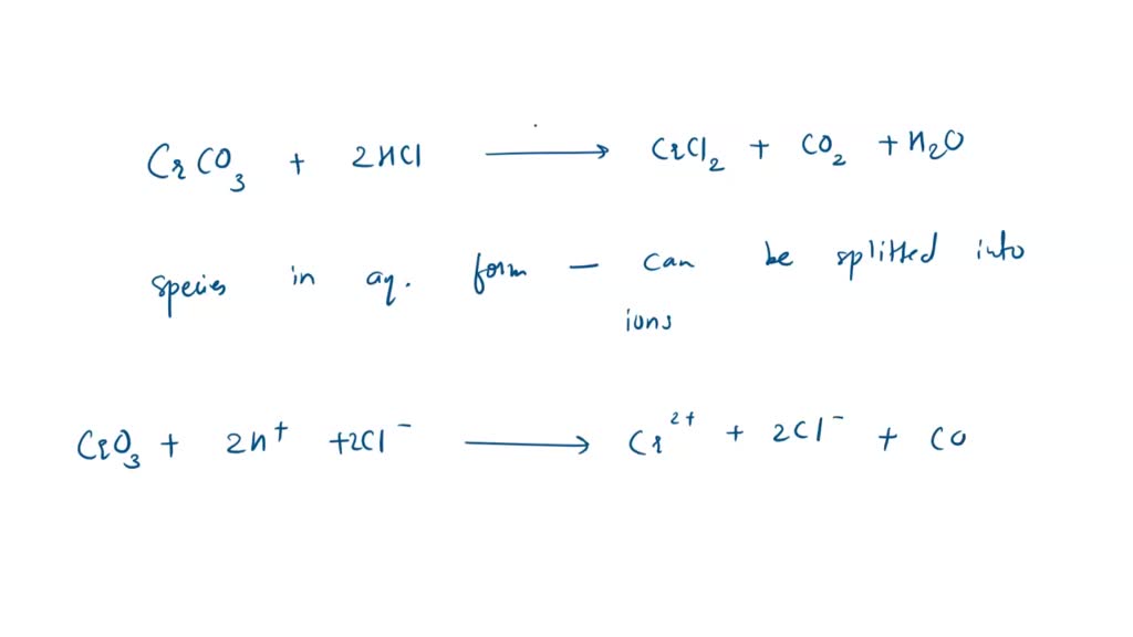 SOLVED: Write a net ionic equation for the reaction that occurs when ...