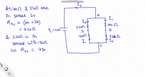 for-the-circuit-shown-in-the-figure-below-showing-your-work-calculate-vab-vbc-vad-vpc-vbd-and-vac-2-il-i2-i3-i4-and-is_-220-0-100-q-vs-10v-150-0-330-0-39156