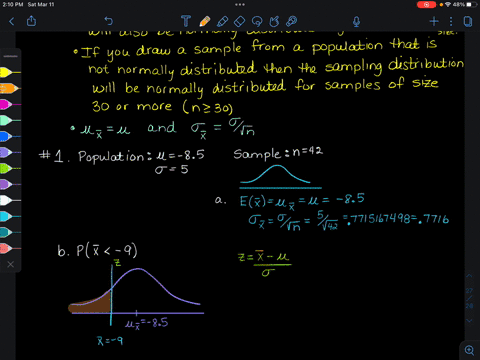 question-1-a-random-sample-of-size-n-42-is-taken-from-a-population-with-mean-85-and-standard-deviation-5-you-may-find-it-useful-to-reference-the-z-table-a-calculate-the-expected-value-and-th-98355