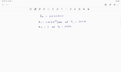 submit-the-activation-energy-for-a-particular-reaction-is-102-kj-mol-if-the-rate-constant-is-135-10-4-s-1-at-322-k-what-is-the-rate-constant-at-273-k-is-2-3-4-5-6-7-8-9-x10-79811