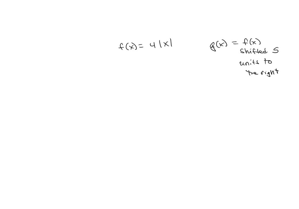 Solved let f x 4 x if g x is the graph of f x 