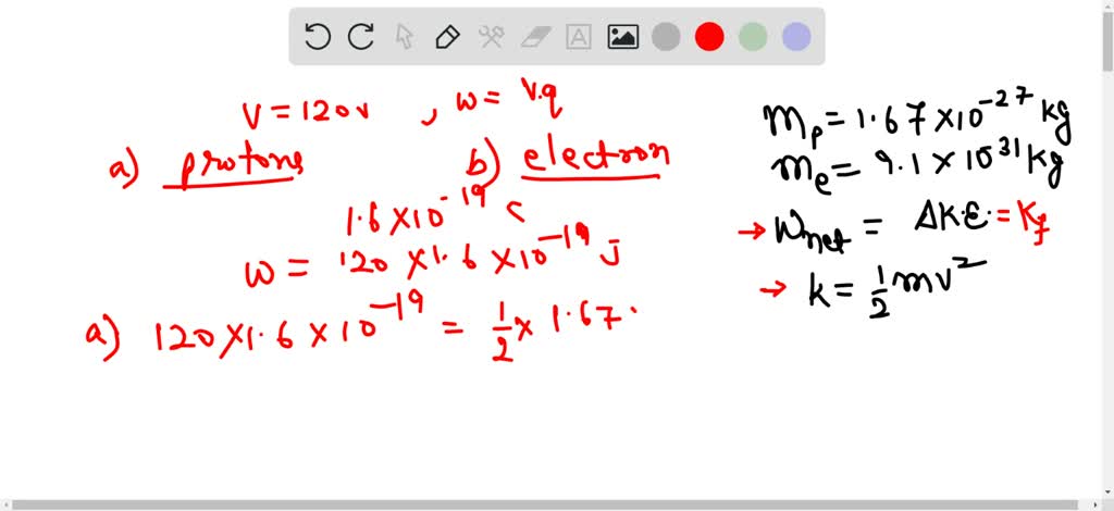 SOLVED: (a) Calculate The Speed Of A Proton That Is Accelerated From ...