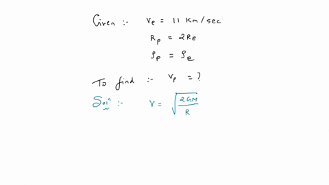 the-escape-velocity-from-the-earth-is-about-11-kmsecond-the-escape-velocity-from-a-planet-having-twice-the-radius-and-the-same-mean-density-as-the-earth-is