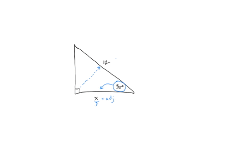 solve-for-x-in-the-triangleround-your-answer-to-the-nearest-tenth-35-x-43696