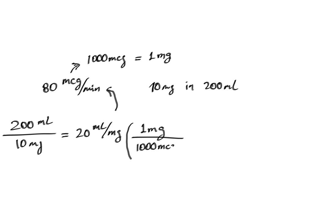 SOLVED: Title: Medical Math - Calculating Pump Setting for