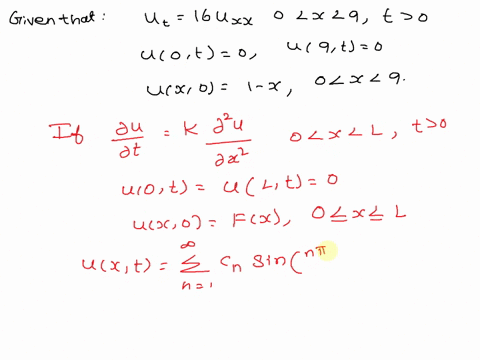 2-solve-the-following-ibvp-involving-the-heat-equation-ut-16uxx-0-x-9-t-0-u0t-0-u9t-0-ux0-1-x-0-x-9-66546