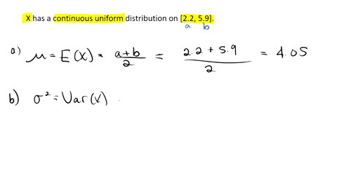 suppose-x-has-continuous-uniform-distribution-over-the-interval-22-59-round-your-answers-t0-decima-aces-determine-the-mean-of-x-b-determine-the-variance-ofx-wha-7-x-421-99869