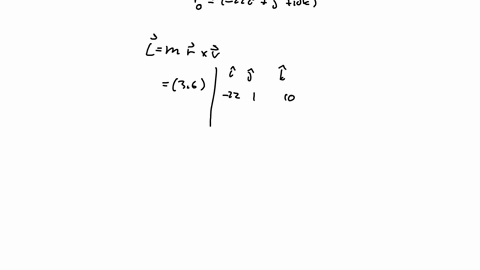 texts-28a-a-36-kg-object-moves-at-a-constant-speed-with-a-velocity-vector-v-4i-3j-3k-ms-what-is-the-magnitude-of-its-angular-momentum-l-in-kg-ms-around-a-point-at-r-22i-j-10k-m-1528-just-the-15696
