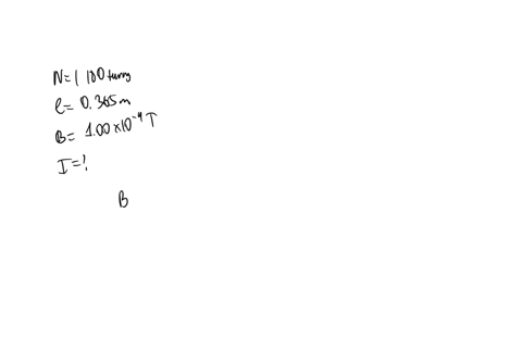a-long-solenoid-that-has-1180-turns-uniformly-distributed-over-a-length-of-0365-m-produces-a-magnetic-field-of-magnitude-100x10-4-t-at-its-center-what-current-is-required-in-the-windings-for-98045