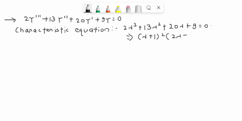 use-the-procedures-developed-in-this-chapter-to-find-the-general-solution-of-the-differential-equation-let-x-be-the-independent-variable-2y-13y-20y-9y-0-59547