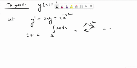 solve-the-initial-value-problem-y-2xy-xe-x2-y0-1-77936