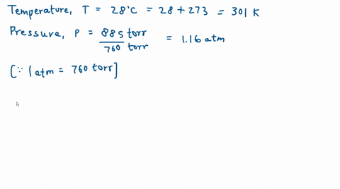 a-388-mol-sample-of-gas-has-a-temperature-of-28c-and-a-pressure-of-885-torr-what-is-its-volume-49671