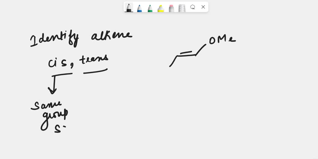 SOLVED: 2. Consider each of the following alkenes. Determine whether ...