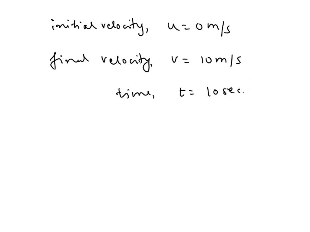 Solved A Car Accelerates Uniformly From Rest And After S Has Covered M Calculate The Cars