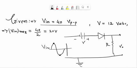 using-ideal-diode-with-a-vi-40-vpp-and-v-12-volts-the-output-waveform-of-the-circuit-has-its-positive-peak-value-at-volts-the-negative-peak-value-at-volts-and-the-charge-of-the-capacitor-whe-26235