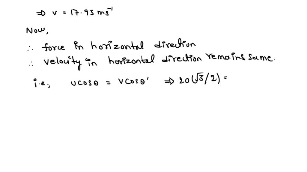 A projectile is projected from the origin with a velocity of 20.0 m/s ...