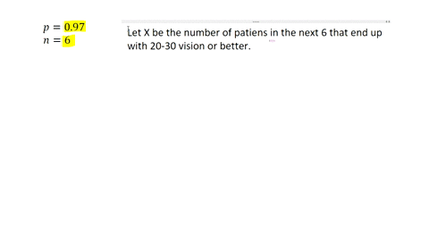 97-of-dr-williams-patients-end-up-with-20-30-vision-or-better-find-the-probability-that-exactly-of-her-next-6-patients-end-up-with-20-30-vision-or-better-the-probability-is-round-to-four-dec-73446