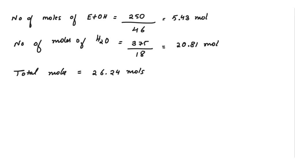 Solved: The Vapor Pressure Of Water (18.02 G Mol) At 35 Â°c Is 42.175 