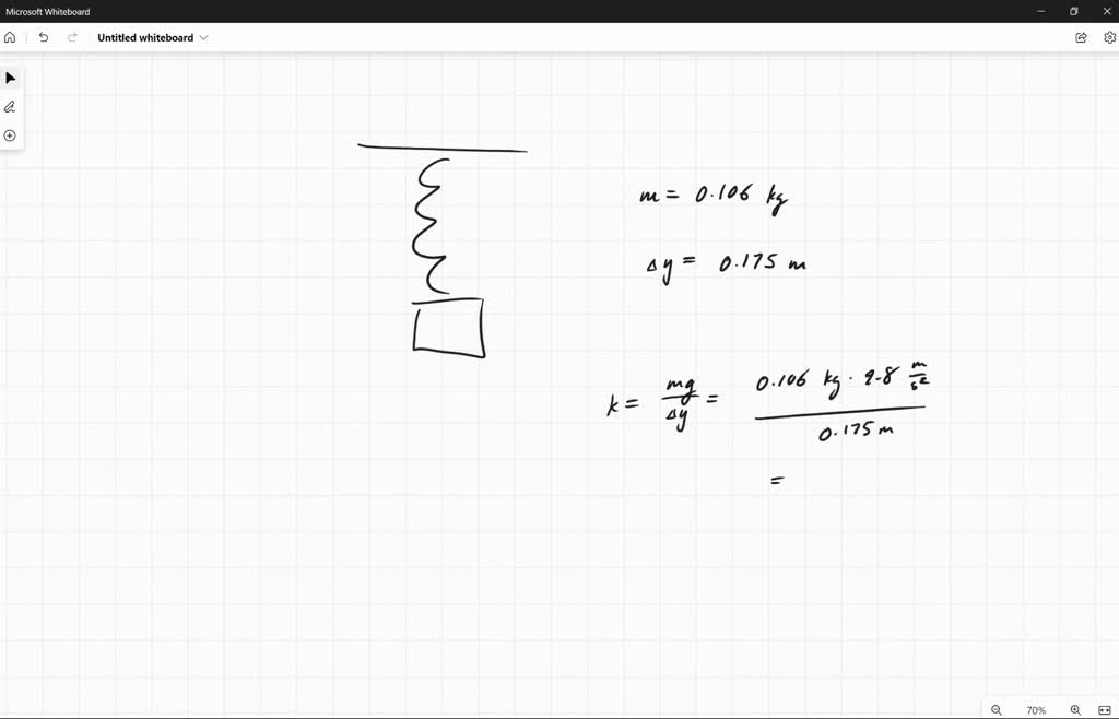 SOLVED: A (B+25.0) g mass is hung on a spring. As a result the spring ...