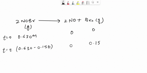 nobrg-decomposes-to-form-no-and-br2-by-the-reaction-2-nobrg-2-nog-br2g-it-is-found-that-the-reaction-is-second-order-in-nobr-the-rate-constant-has-been-found-to-be-0170m-1s-1-in-a-situation-99815