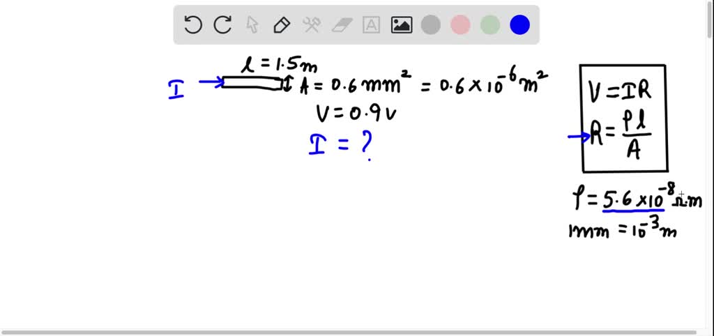 SOLVED: 'PROBLEM 5: A 0.900 V potential difference is maintained across ...