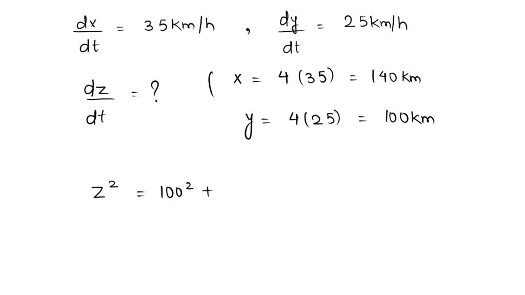 SOLVED: At noon, ship A is 100 km west of ship B. Ship A is sailing ...