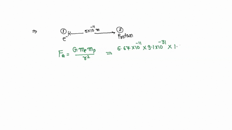 the-ratio-of-electrostatic-and-gravitational-forces-acting-between-electron-and-proton-separated-by-a-distance-will-be-charge-on-electron-16-1019-c-mass-of-electron-91-1031-kg-mass-of-proton