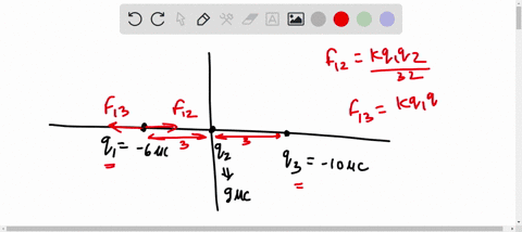 three-point-charges-are-on-the-x-axis-q1-60-c-is-at-x-30-m-q2-9-c-is-at-the-origin-and-q3-10-c-is-at-x-30-m-find-the-force-on-q1-44983