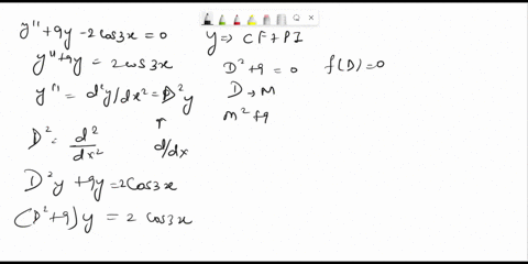 q2-a-using-the-method-of-undetermined-coefficient-find-the-general-solution-to-the-differential-equation-y-9y-_-2cos-3x-0-marks-6-solve-the-following-second-order-equation-2x-e3x-y-2y-1sy-ma-54536
