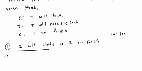 problem-3-write-each-statement-in-symbolic-form-using-the-given-symbols-let-p-will-study_-let-q-will-pass-the-test-let-r-am-foolish-will-study-or-am-foolish-will-study-or-will-not-pass-the-t-65863