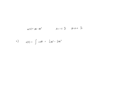 the-acceleration-of-a-motorcycle-is-given-by-axtatbt2-where-a150ms3-and-b0120ms4-the-motorcycle-is-at-rest-at-the-origin-at-time-t0-1-find-its-velocity-as-a-function-of-time-letters-a-and-b-40137