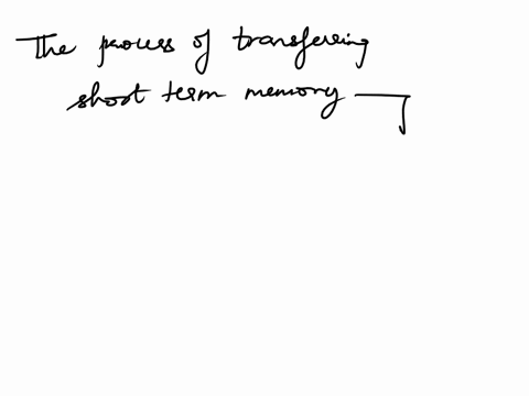 the-process-of-transferring-and-fixing-short-term-memory-traces-into-long-term-memory-stores-is-know-46934