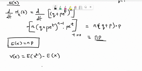 use-the-moment-generating-function-for-a-binomial-rv-x-mt1-p-pet-n-to-find-the-mean-and-variance-2-of-a-binomial-rv-35047