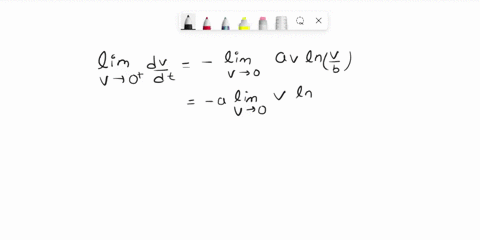 dv-dt-av-in-to-model-the-growth-of-a-tumor-of-volume-v-in-mm-in-terms-of-the-positive-constants-q-pue-compute-the-limit-lim-hint-use-l-hopital-rule-v-0t-let-gv-av-in-posea-3-on-part-a-what-w-03508