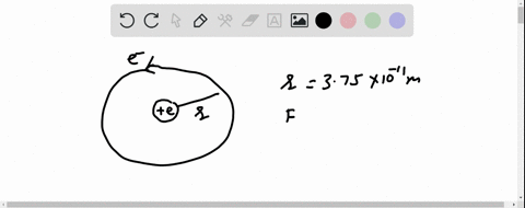 in-a-bohr-model-of-the-hydrogen-atom-an-clectron-circles-a-proton-in-an-orbit-of-radius-375times-10-11m-the-atiraction-of-the-proton-for-the-eloctron-furnishes-the-centripetal-force-needed-to-hold-t-2