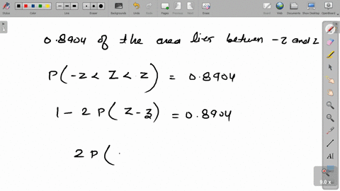 find-the-value-of-z-such-that-08904-of-the-area-lies-between-z-and-z
