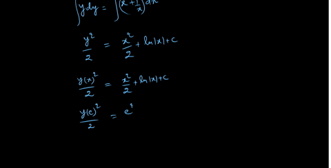 calculate-solution-to-the-following-differential-equation-xyy-x2-1-that-satisfies-ye-e-29861