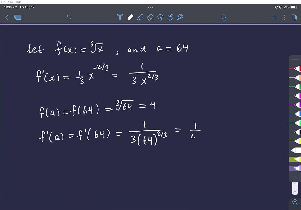 SOLVED Use a linear approximation (or differentials) to estimate the