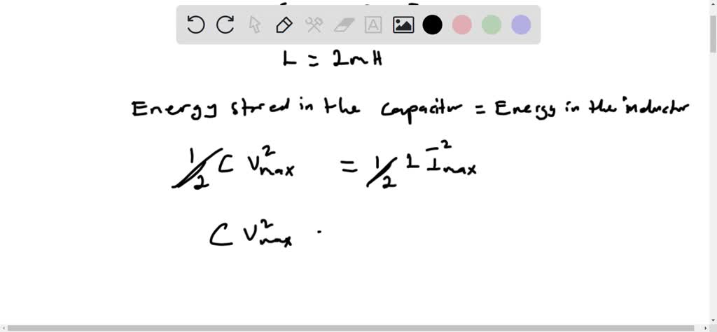 SOLVED: An electric oscillator is made with a 0.20 μF capacitor and a 2 ...