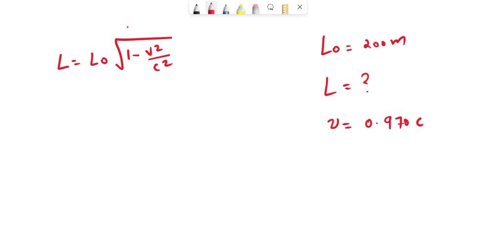 SOLVED A spaceship, 200 m long as seen on board, moves by the Earth at