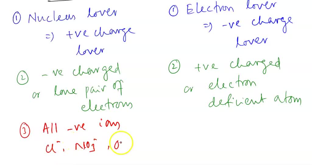 SOLVED: Define the terms nucleophile and electrophile. Be sure to ...